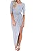 Eliacher Women's Knitting Tucked Long Maxi Dresses Cocktail Sexy Party Dresses