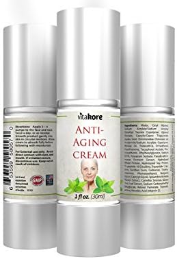 Vitakore Anti-Aging Cream with Retinol (30 ml) Restorative Face and Eye Serum | Replenish Youthful, Radiant Skin | Green Tea Leaf Extract, Jojoba Seed Oil, Vitamin E
