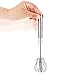 New Star Foodservice Easy Hand Push Whisk, Stainless Steel, 10-Inch