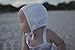 Amoureux Baby Toddler Pilot Hat - 100% Cotton Super Soft Bonnet. white 6m