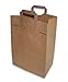 Duro Heavy Duty Paper Grocery Bags with Handles 70# 50 Count-1/6 Dubl Life Kraft Paper Sacks, Large Brown Bags for Shopping & Retail, Recycled FSC- 12 x 7 x 17 Inches