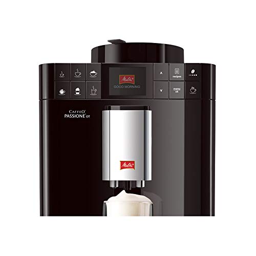 Melitta Caffeo Passione OT F531-102, Kaffeevollautomat mit Milchbehälter, One Touch Funktion, Schwarz – Bild 5