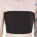 Vinaka Women's Strapless Short Chest Binder Tube Top for Tomboy Lesbian (XXL, Black)