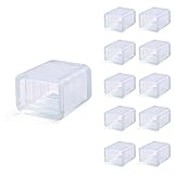 LE® Silcone End Cap for LED 100-240V Strip Lights, Pack of 10 Units, 3528 LED Strip Accessories, 0.39in width, End Cover for Single color Strips