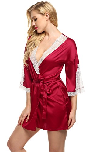 What are Robe Lace Length Quarter Three WMNS - Trim Sleeves / Satin asda Quarter / Trim Satin Robe Sleeves WMNS Length Three Lace wear talbots