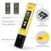 Digital PH Meter, PH Meter 0.01 PH High Accuracy Water Quality Tester with 0-14 PH Measurement Range for Household Drinking, Pool and Aquarium Water PH Tester Design with ATC (yellow)