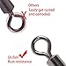 Dr.Fish Barrel Fishing Swivels, Available from #12-#12/0, Stainless Swivels Fishing Tackle Saltwater, Freshwater, Leader/Line/Lure Connector