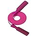 YZL Adjustable Jump Rope with Carrying Pouch by Fitness Factor | Ergonomic, Durable, and Easy to Adjust | Premium Jump Rope for Men, Women, and Children of All Heights and Skill Levels (Pink Red)