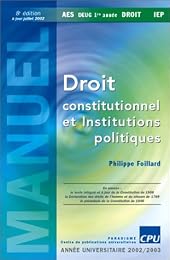 Droit constitutionnel et institutions politiques