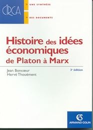 Histoire des idées économiques de Platon à Marx