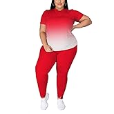 PINSV Plus Size Outfits For Women 2 Piece Sets 1x-5x