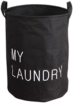 Foldable Laundry Basket Polyester Storage Bag Hamper Waterproof Toys Organizer Tidy Clothes Holder White - intl