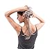 Merrylight Hair Extensions Messy Bun Gray White Braids Ponytail Hairpiece (Mixed Grey&White-M3/60)