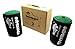 HopOn Slacklines Slackline Tree Protector Kit - 2 piece Tree Guards by Regular & Long - Durable Green or Black Non-Slip Felt Wrap Pads with Velcro for Outdoor Use - Easy Install