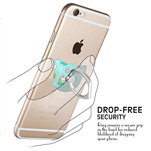 Ring Holder Unicorn with Ice Cream Cat Type Ring Cell Phone Stand Adjustable 360° Rotation Phone Stand for IPad Phone X/6/6s/7/8/8 Plus/7, Galaxy S9/S9 Plus/S8/S7 Android Smartphone - Thumbnail 4