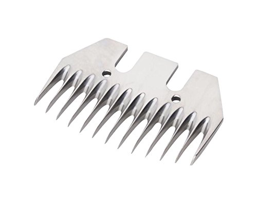 Pet & Livestock HQ | Sheep Shear Replacement Blades for Animal Grooming Supplies - Metal Shear Replacement Blades for Sheep Shearing - Stainless Steel Long Tooth Comb Straight 13-Tooth