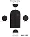 New Breathable 54 inch Suit and Dress Black Garment Bag variant