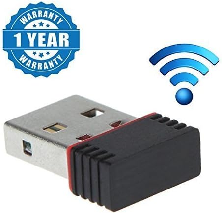 Quastro 802 Wi-Fi Receiver 2.4Ghz 802.11B/G/N 300Mbps USB 2.0 Wireless Wi-Fi Network Adapter Suitable with All Android or iPhone Devices (1 Year Warranty, Color May Vary)