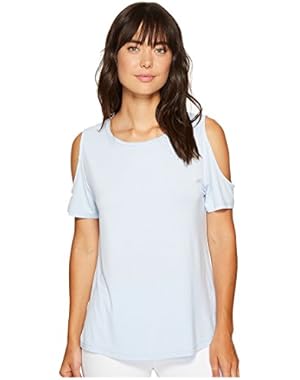 Women's Short-Sleeve Cold Shoulder Top