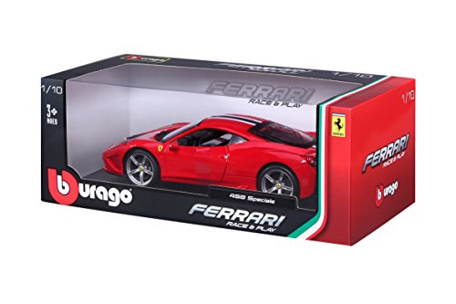 Bburago 1:18 Scale Ferrari Race and Play 458 Speciale Diecast Vehicle (Colors May Vary) - Thumbnail 5