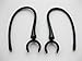2 New Black Replacement Earloops Hooks for Aliph Jawbone ICON/Ace/Bombshell/Cashmere/Catch/Denim/Hero/Icon/Mesh/Rogue/Suede/Bluetooth Headset