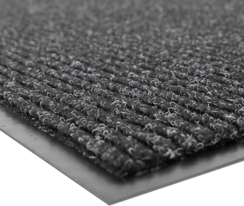 NoTrax 109 Bürstenstufe Eingangsmatte für Lobbies und Inneneingänge, Polypropylen, anthrazit, 3' Width x 5' Length