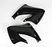 UFO HO03601001 Replacement Plastic (FOR HONDA RAD CVR CR250 97-99 BLACK)