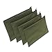Heavy Duty 16 oz. Canvas Tool Bags with Metal Zippers Multi Purpose Waterproof Smart Storage Pouches Everyday Utility Tool Bags Organizer Best for Handymen Repairmen Woodworker (Green, Pack of 4)
