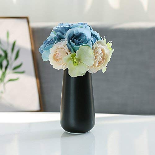 Amazon Com D Vine Dev 8 Inches Matte Black Ceramic Vases Office