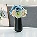 D'vine Dev 8 Inch Ceramic Flower Vase Matte Finishing, Minimalist Design for Home Décor, Bedroom, Living Room, Centerpieces, Office, Ebony Black, VS-XH-E-1