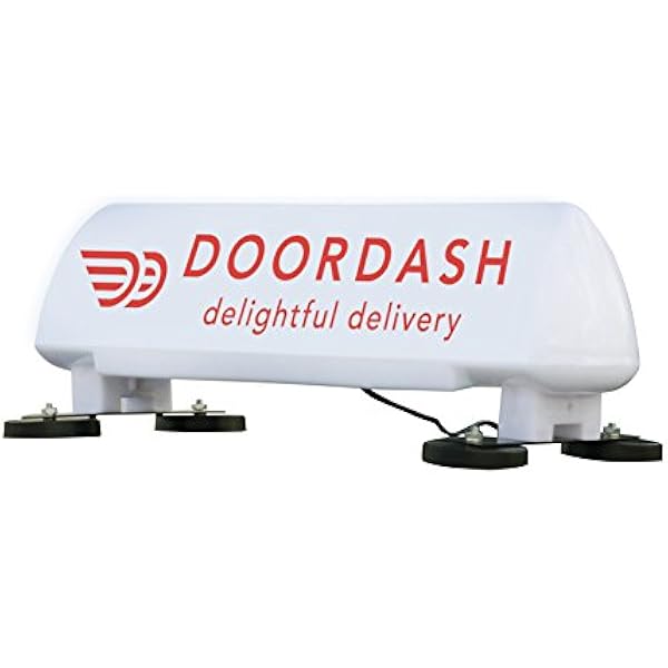 Amazon Com Led Lighted Car Top Sign And Full Colordesign For Door Dash Food Delivery Everything Else