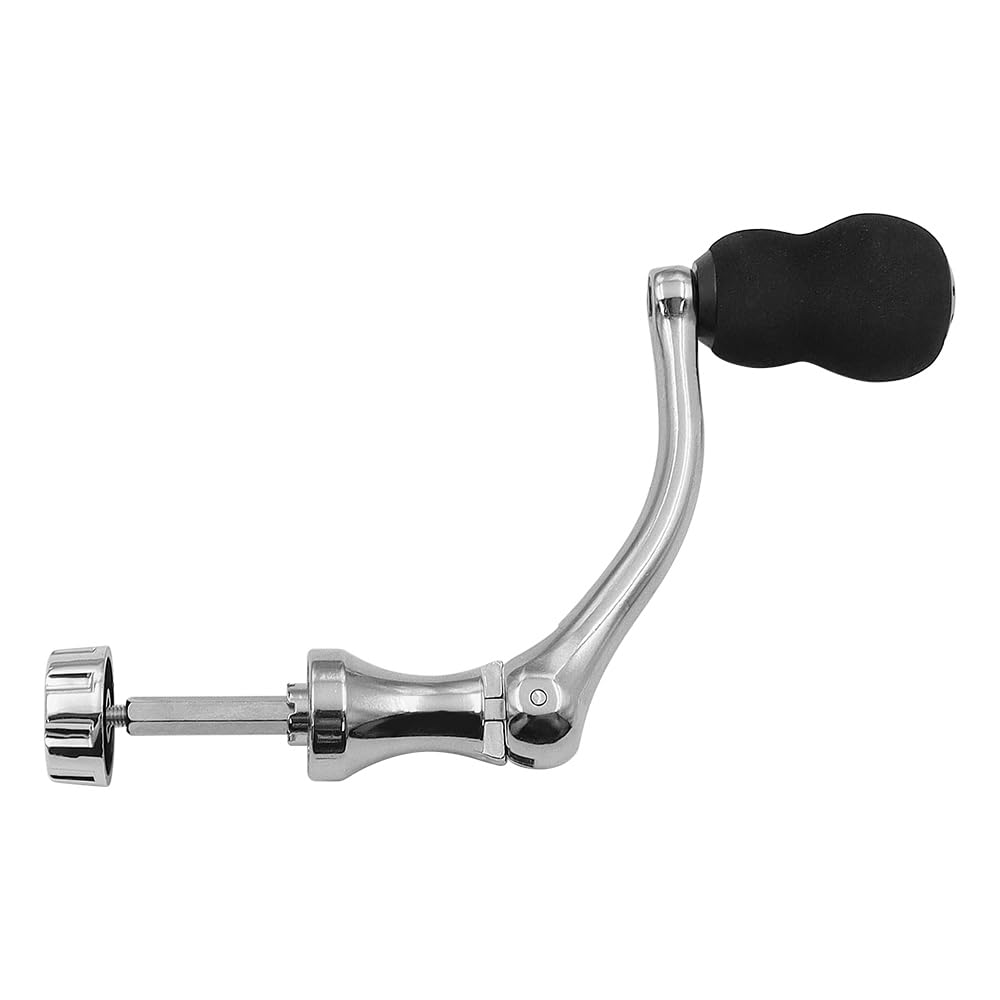 CENPEK 1 Pack Fishing Spinning Reel Handle, Metal rocker arm, with The for Spinning Reels Replacement Grip Parts,Medium for 4000-5000 series.