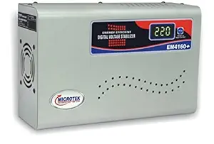 Microtek EM4160+ 160V-285V Digital Display Voltage Stabilizer (Grey)