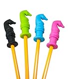 Chewy Pencil Toppers, Special Needs Sensory Motor Aid,Perfect For Autism or ADHD 4 Pack