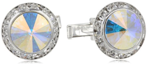 Stacy adams men s silver aurora borealis rondell cuff l…