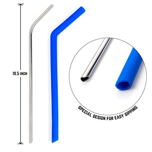 Silicone Straws for 30 oz Tumbler Reusable Silicone Straws for Yeti