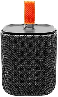 Enceinte Bluetooth Portable, Mini Enceinte sans Fil Format Compact, Haut-Parleur Design Tendance, Jusqu’à 8 Heures d'Autonomie, Résistante aux Projections d’Eau IPX4, Noire, 571078