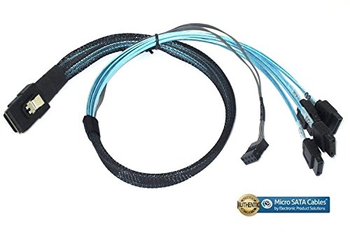 Mini SAS SFF-8087 36 Pin to 4 X 7 Pin SATA - 1 Meter