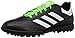 adidas Men's Goletto VI TF Soccer-Shoes, Black/White/Solar Green, 9 M US
