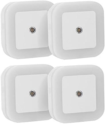 AOREAL Baby Night Light with Sensor Human Body Induction White Soft Brightness Smart Auto ON/OFF Lamp (4 Pack)