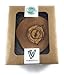 Olive Wood Coasters 100% Natural & Organic - Set of 4 - Handmade - with a Box