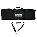 GoTEAM! Portable Folding Bench Couch – 3 Seat Collapsible Outdoor Chair with Cup Holders & Carry Bag – Heavy Duty 600D Nylon for Camping, Sports, Tailgating, Beach & Backyard (Black/Gray)