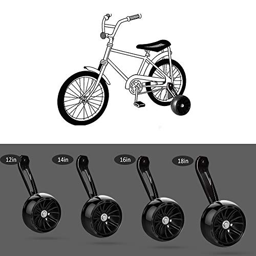 image for SPORUS Training Wheels, Thicken Bike Training Wheels for Kids Under 70
