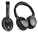 Juboury Solace.Pro Active Noise Cancelling Wired Closed-back Over-ear Headphones for iPhone,PC and Flight with Carrying Case(Wired,Black)