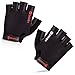 BOODUN Cycling Gloves with Shock-absorbing Foam Pad Breathable Half Finger Bicycle Riding Gloves Bike Gloves B-001, Simple Black, Large