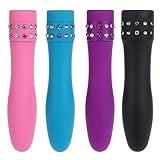 EUBUY Mini Vibrator Portable Wand Massager,Female Vibrators Sex Toys with Diamond ABS Point G Adult Stimulation Bullet 105×12mm Color Random