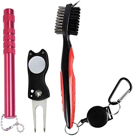 Denpetec 3Pcs/Set Golf Club Cleaner Set Golf Club Brush Golf Ball Cleaner Set Golf Groove Sharpener Golf Divot Tool Golf Groove Cleaning Tool Denpetec 3Pcs/Set Golf Club Cleaner Set Golf Club Brush Golf Ball Cleaner Set Golf Groove Sharpener Golf Divot Tool Golf Groove Cleaning Tool