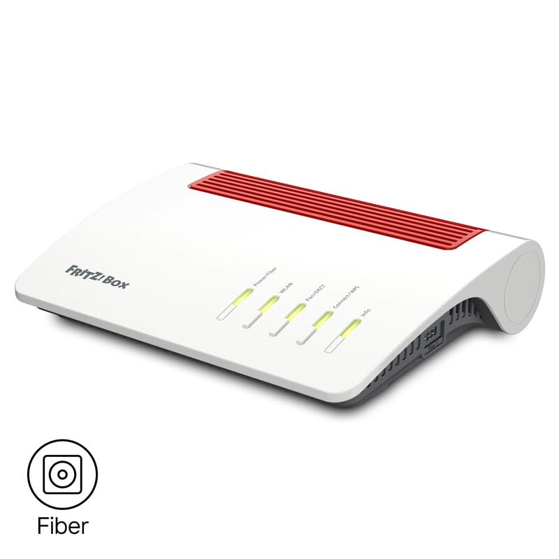 FRITZ!Box 5590 Fiber | Router für einen Glasfaseranschluss (Wi-Fi 6, bis 2.400 MBit/s (5 GHz) und 1.200 MBit/s (2,4 GHz), WLAN Mesh, DECT-Basis, 2,5-Gigabit-LAN-Port, geeignet für Deutschland) 2