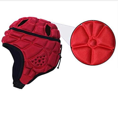 Rugby Helmet Soccer Scrum Cap Head Protector Soft Protective Gear, Sports Rugby Roller Hat Goalkeeper Helmet,Two Sizes for 3-5 Years Old, 6-11 Years Old Children