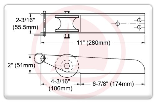 Marine-Stainless-Steel-Bow-Anchor-Roller-Wwheel-11-for-Boat-Five-Oceans Marine-Stainless-Steel-Bow-Anchor-Roller-Wwheel-11-for-Boat-Five-Oceans